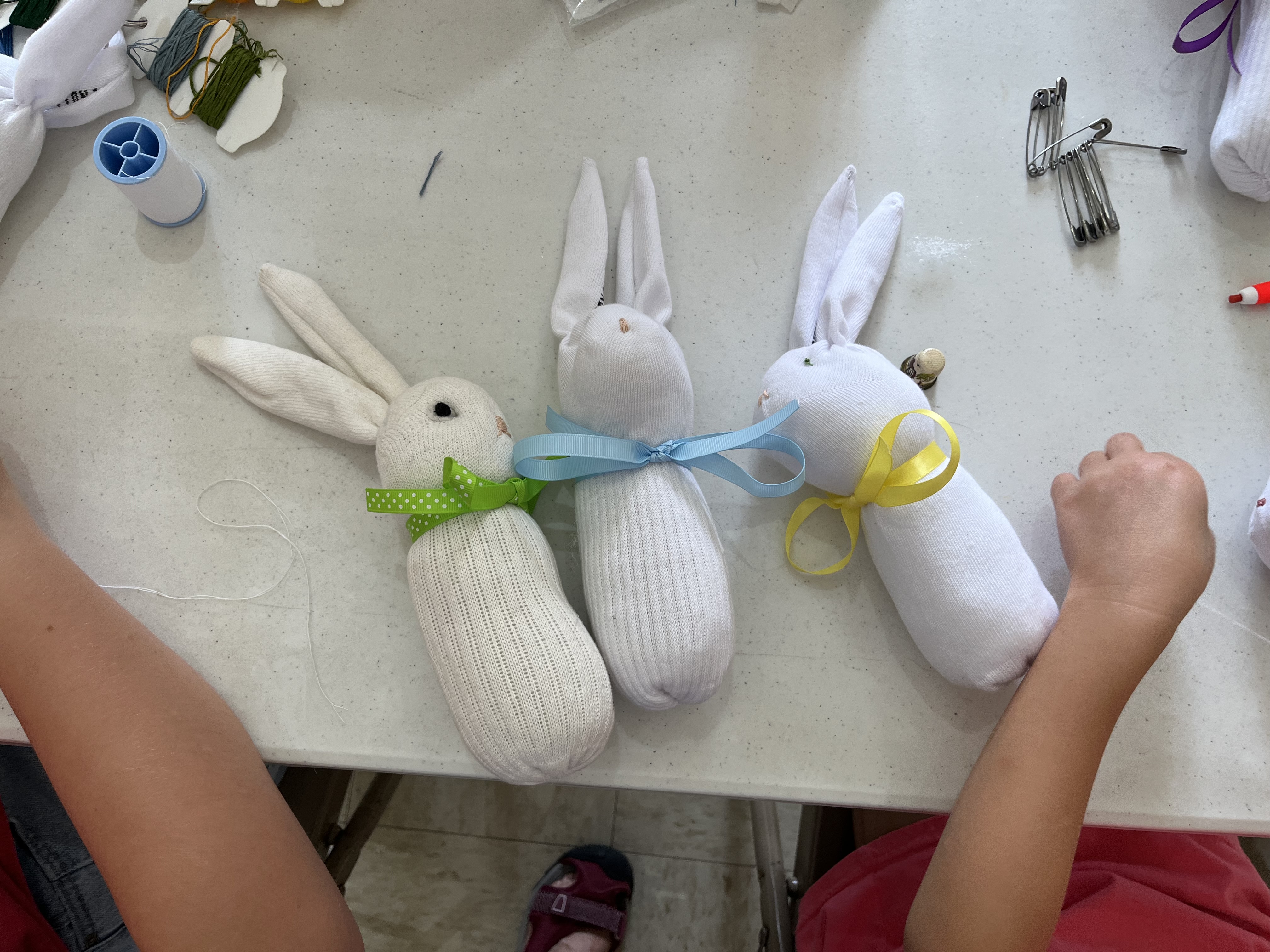 Making Bunnies for Shoeboxes